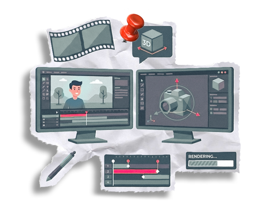 2D & 3D Video Production & Editing